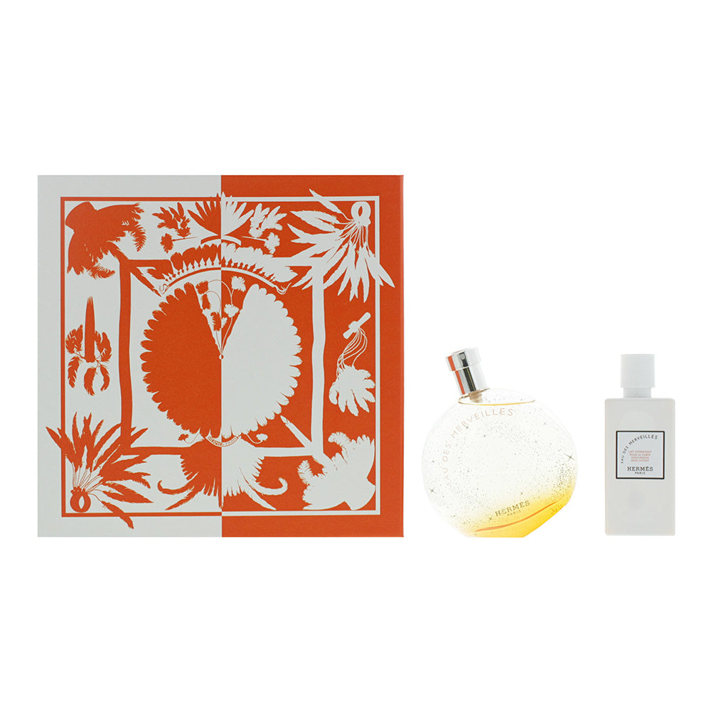 Hermès Eau des Merveilles 2 Piece Gift Set: Eau de Toilette 100ml - Body Lotion 80ml