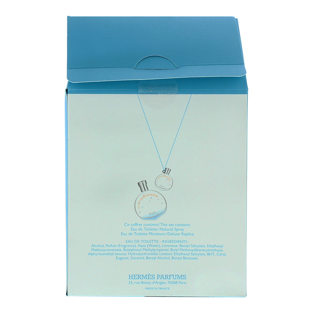 Hermès Eau des Merveilles Bleue 2 Piece Gift Set: Eau de Toilette 50ml - Eau de 