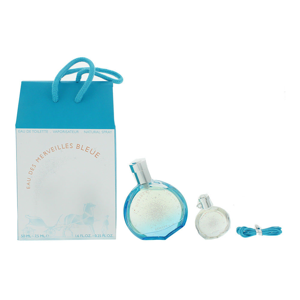 Hermès Eau des Merveilles Bleue 2 Piece Gift Set: Eau de Toilette 50ml - Eau de 