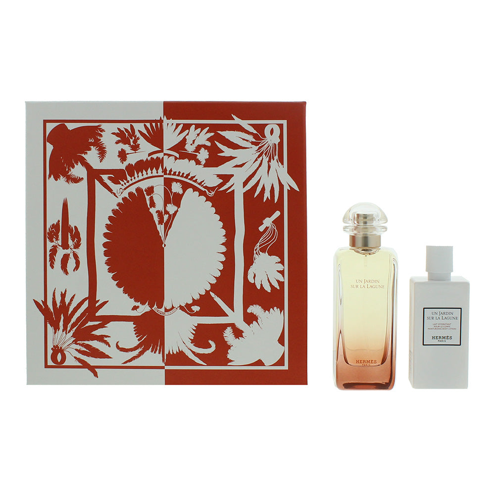 Hermès Un Jardin Sur La Lagune 2 Piece Gift Set: Eau de Toilette 100ml - Body Lotion 80ml