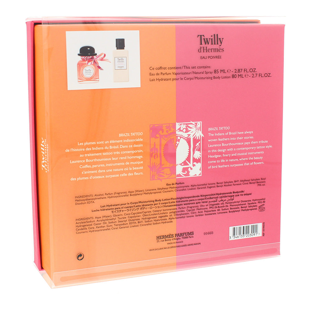 Hermès Twilly d'Hermès Eau Poivree 2 Piece Gift Set: Eau de Parfum 85ml - Body L