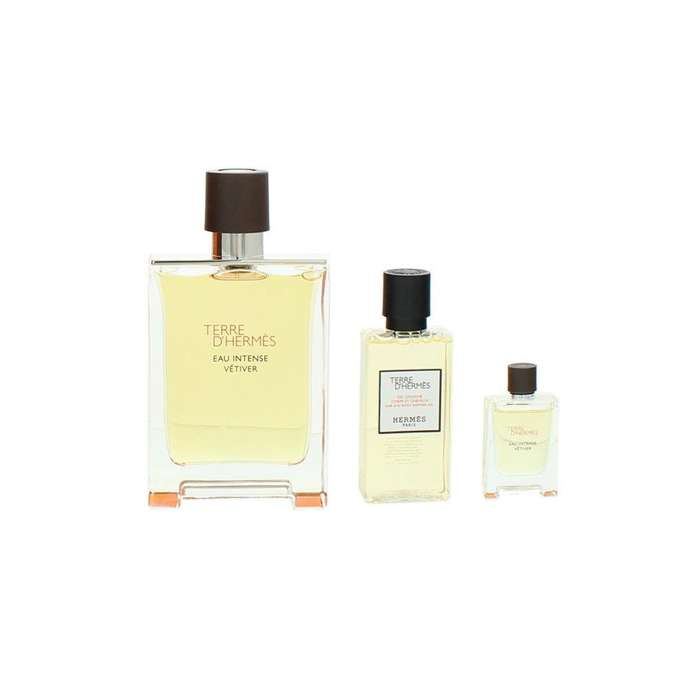 Hermès Terre D'Hermès Eau Intense Vetiver 3 Piece Gift Set: Eau de Parfum 100ml  - Product