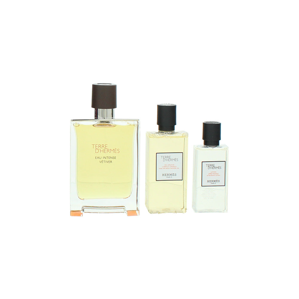 Hermès Terre D'Hermès Eau Intense Vetiver 3 Piece Gift Set: Eau de Parfum 100ml  - Product
