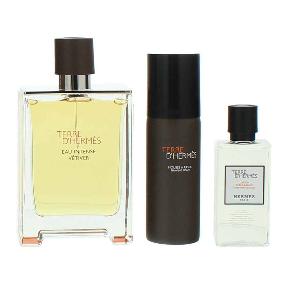 Hermès Terre D'Hermès Eau Intense Vetiver 3 Piece Gift Set: Eau de Parfum 100ml  - Product