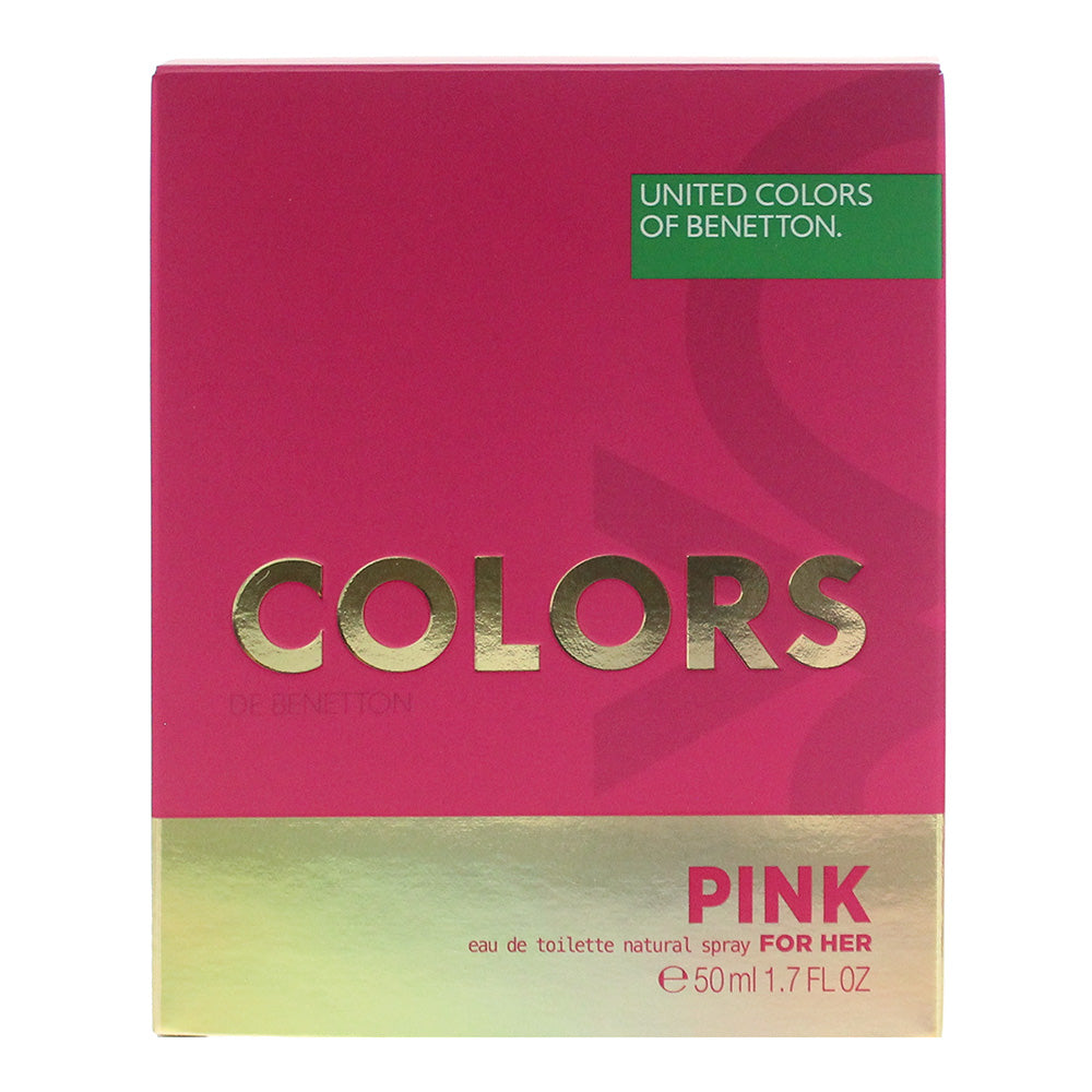 Benetton Colors Pink Eau de Toilette 50ml - Box