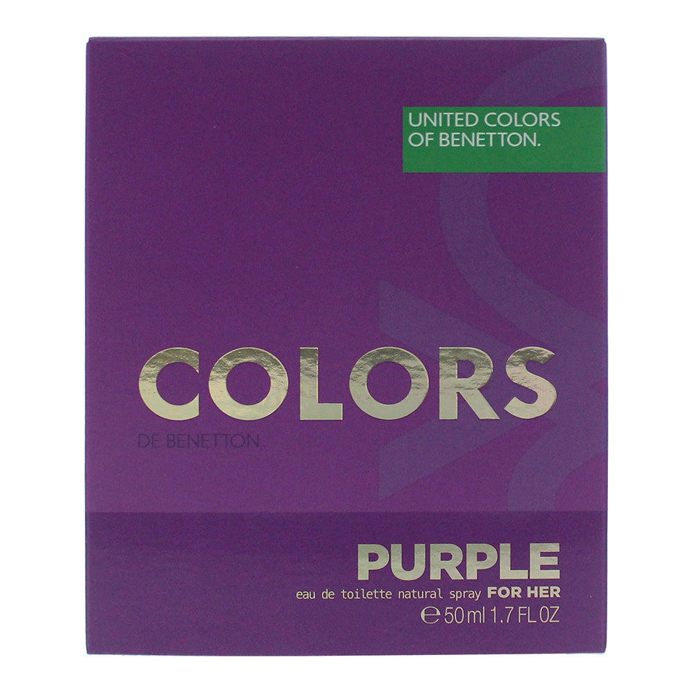 Benetton Colors Purple Eau de Toilette 50ml - Box