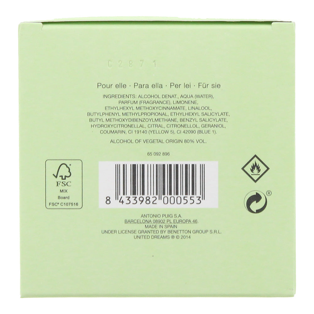 Benetton United Dreams Live Free Eau De Toilette 80ml