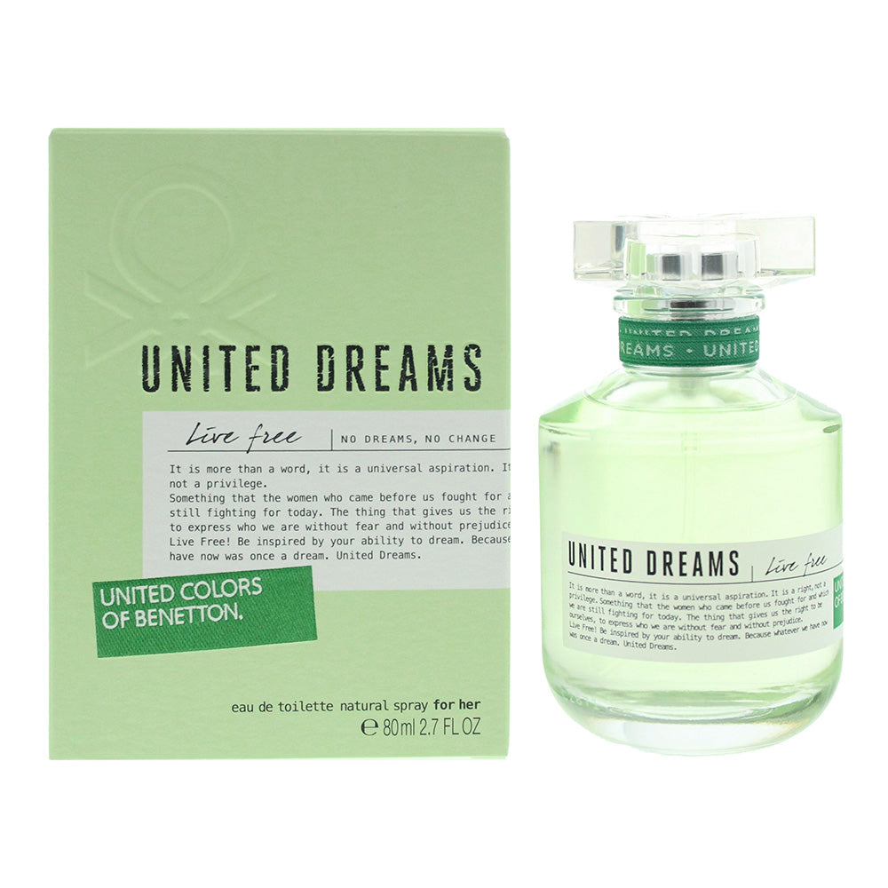 Benetton United Dreams Live Free Eau de Toilette 80ml
