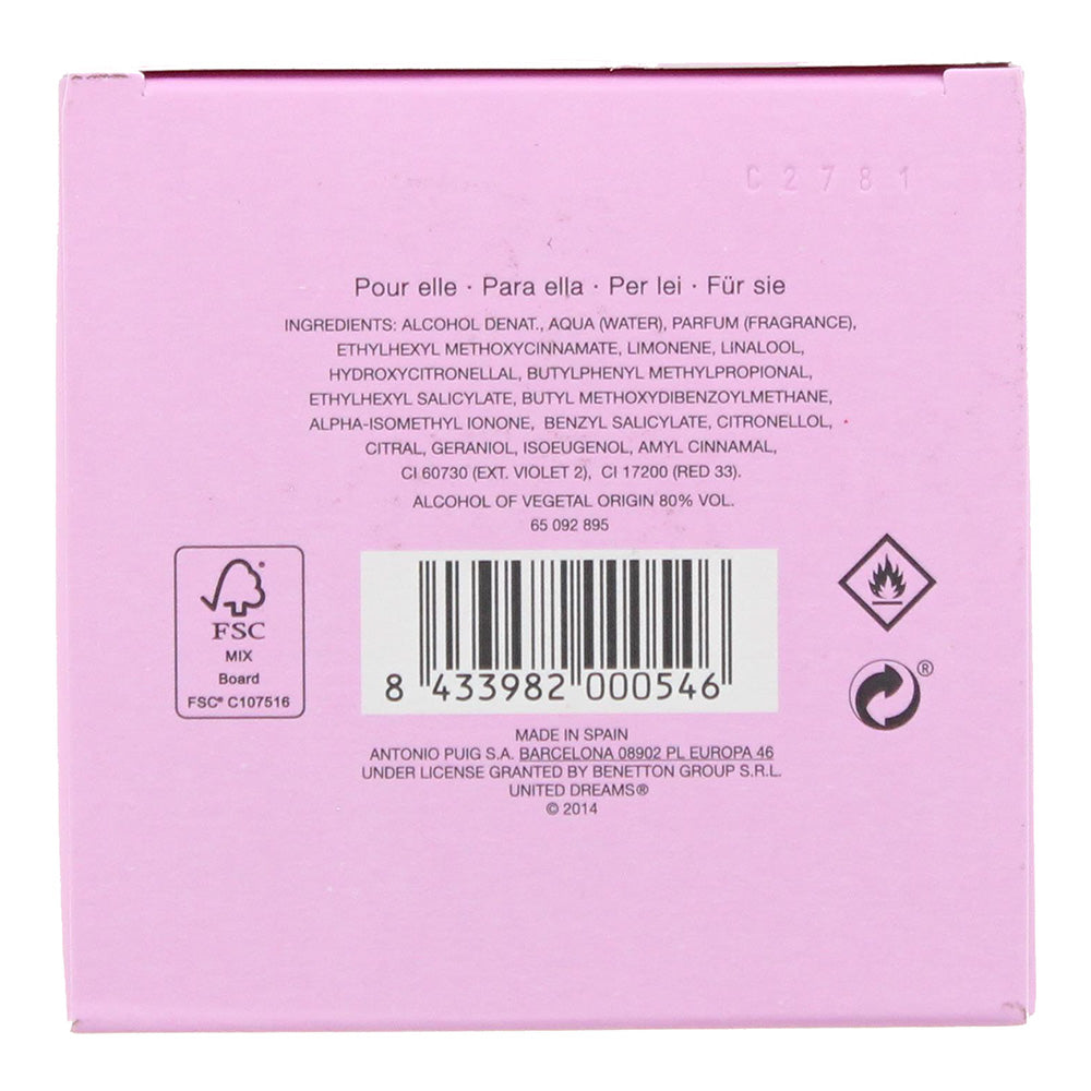 Benetton United Dreams Love Yourself Eau De Toilette 80ml