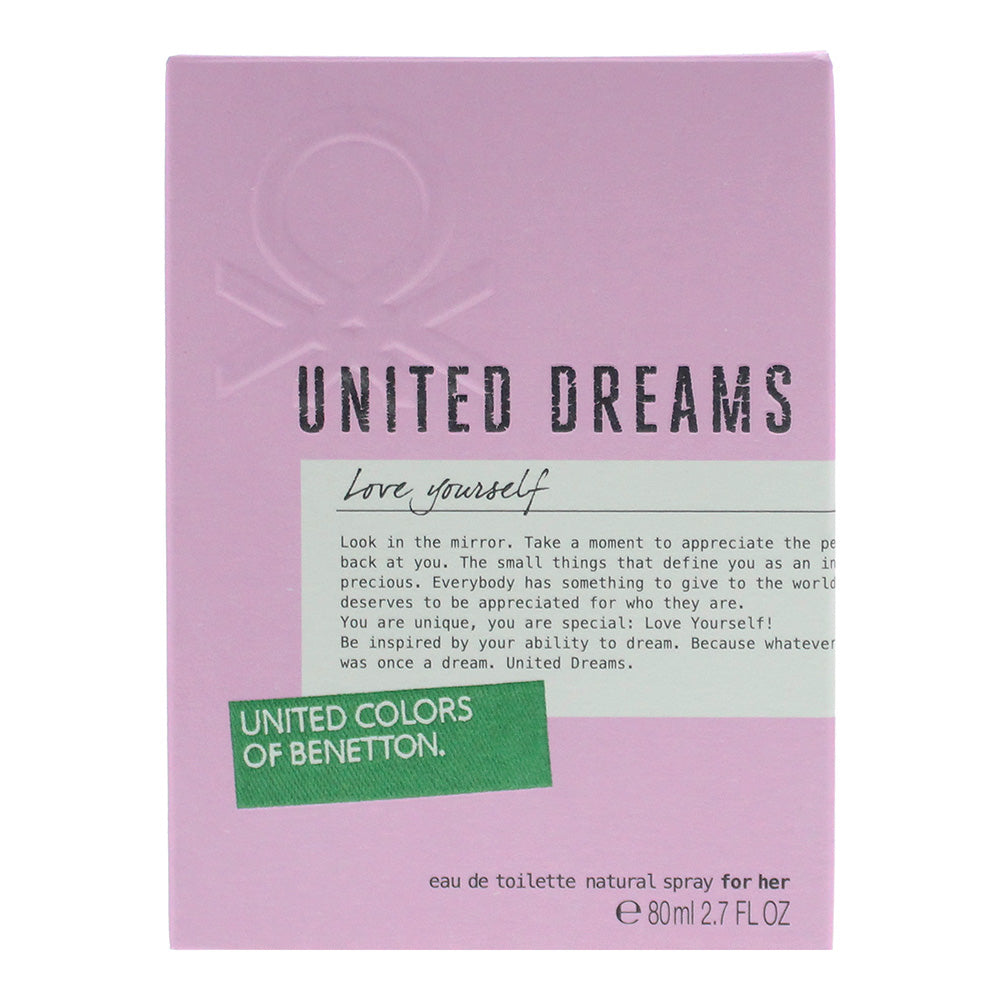 Benetton United Dreams Love Yourself Eau de Toilette 80ml - Box