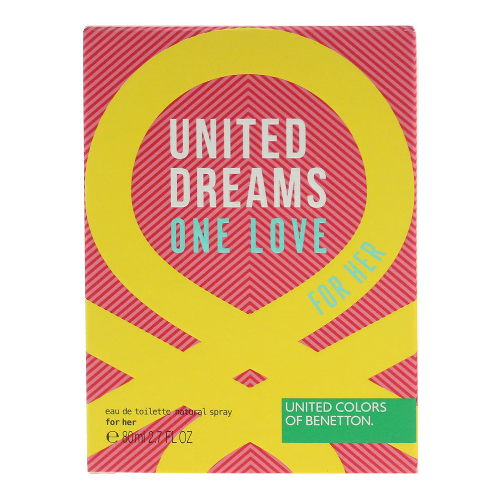 Benetton United Dreams One Love Eau de Toilette 80ml - Box