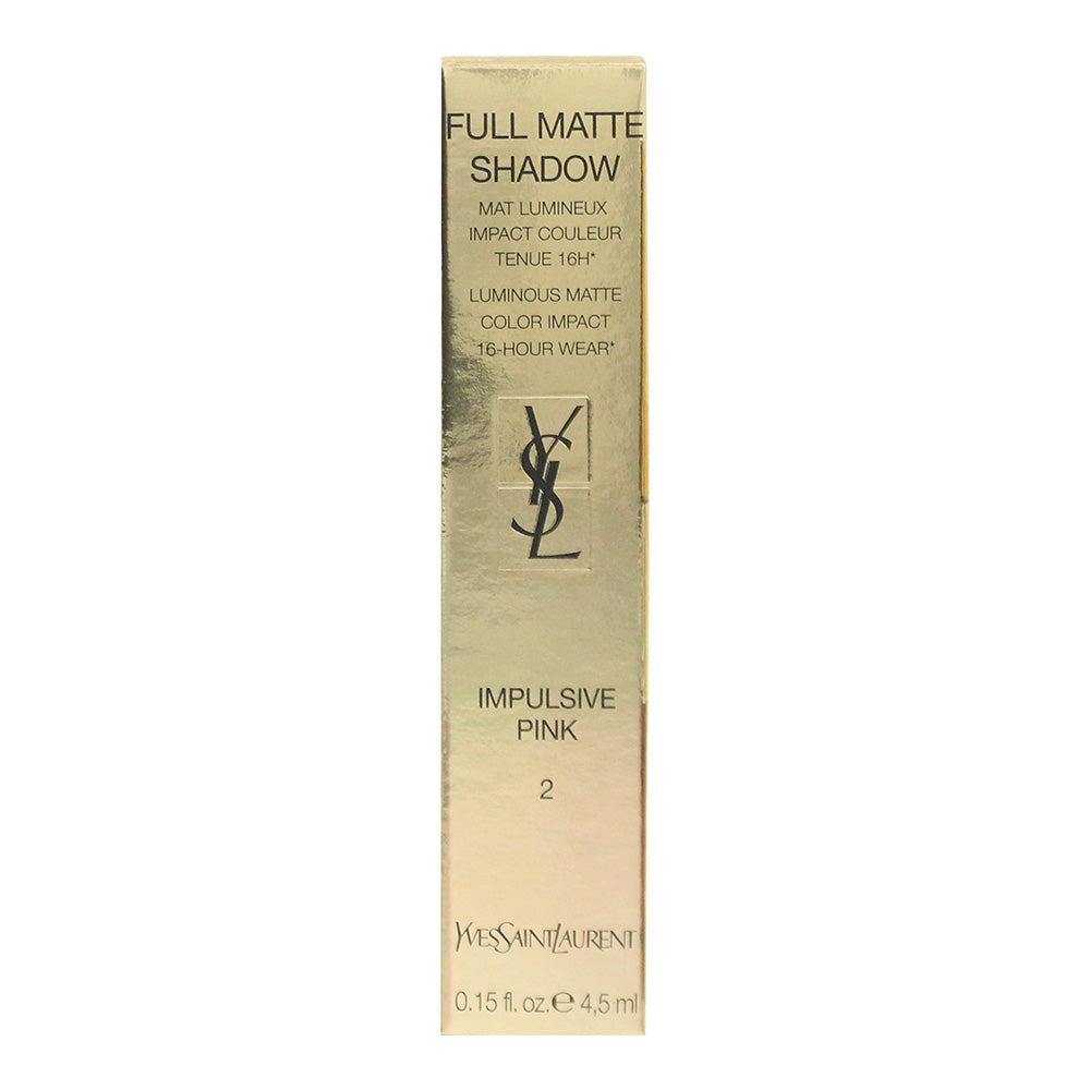 Yves Saint Laurent Full Matte Impulsive Pink 2 Eyeshadow 4.5ml - Box