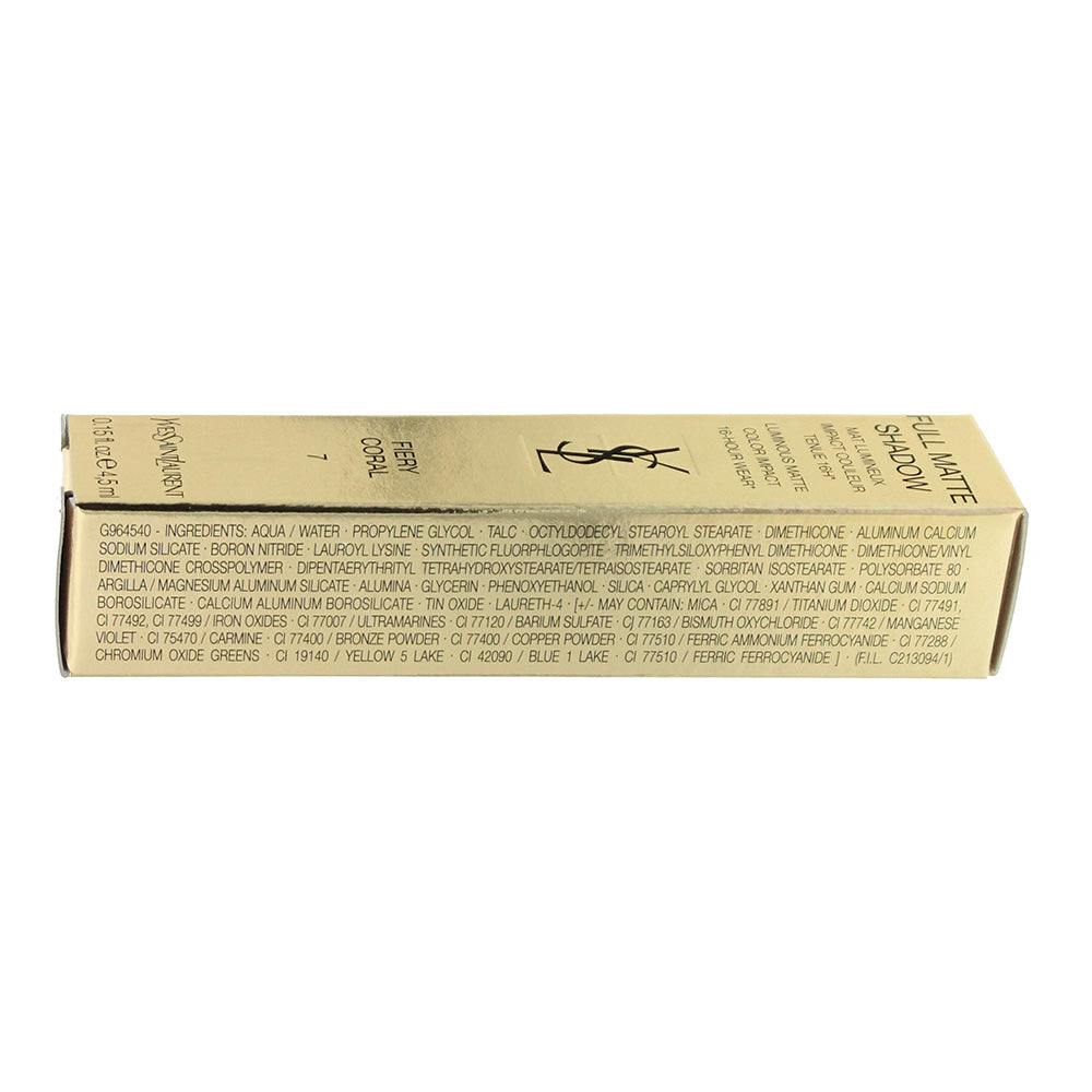 Yves Saint Laurent Full Matte Naive Coral 7 Eyeshadow 4.5ml