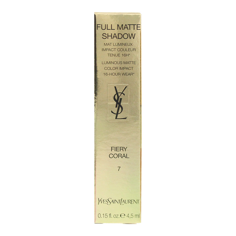 Yves Saint Laurent Full Matte Fiery Coral 7 Eyeshadow 4.5ml - Box