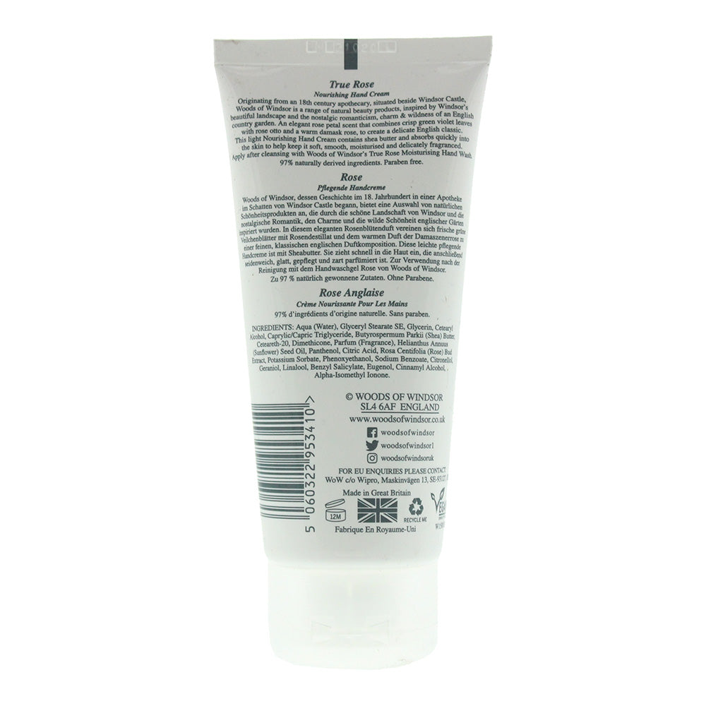 Woods Of Windsor True Rose Hand Cream 100ml - Ingredients