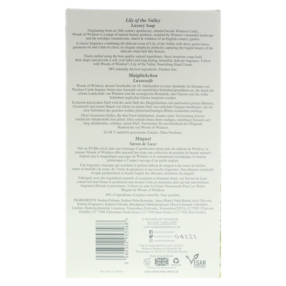 Woods Of Windsor Lily Of The Valley Soap 3 X 60g