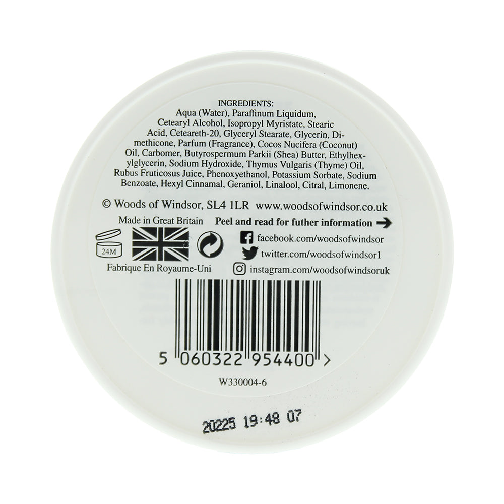 Woods Of Windsor Blackberry & Thyme Intensive Hand Balm 100ml - Ingredients