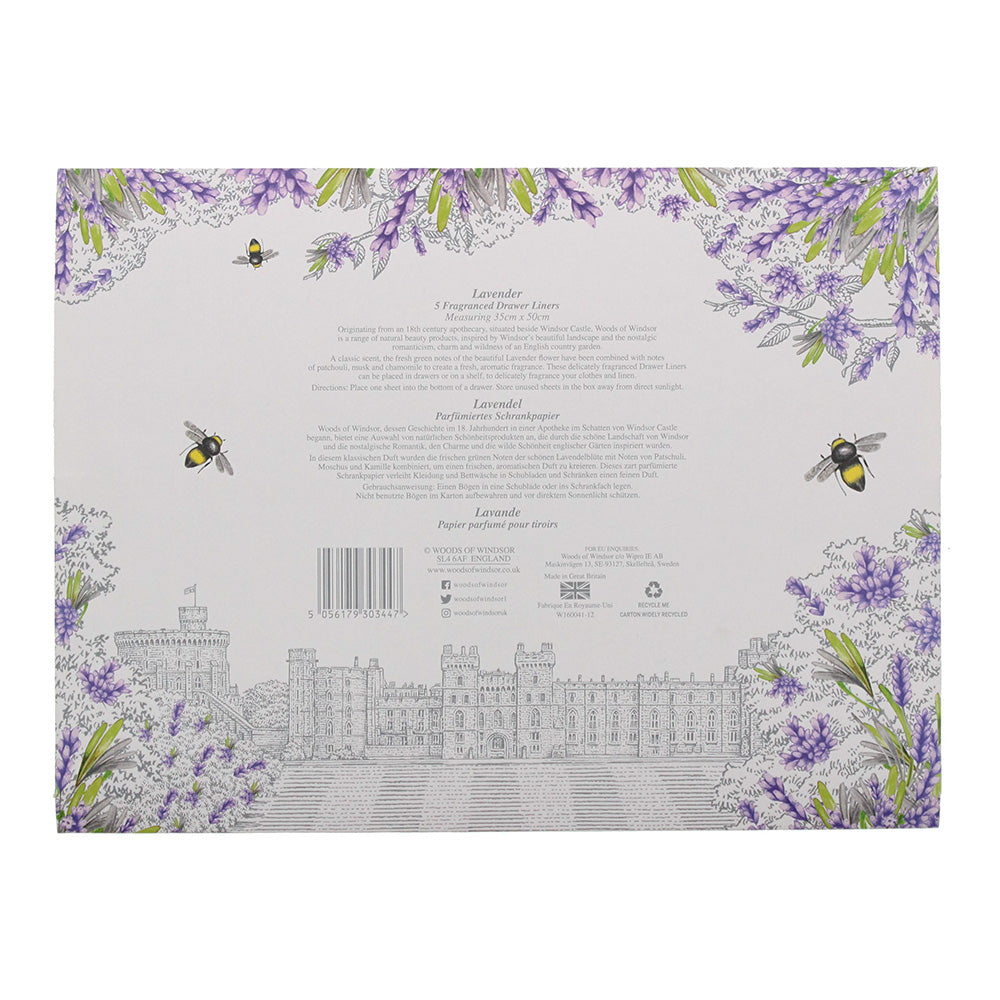 Woods Of Windsor Lavender Drawer Liner - 5 Pack