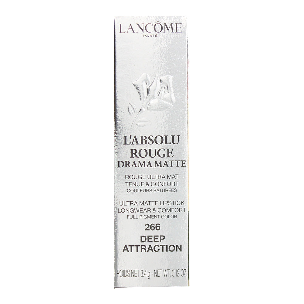 Lancôme L'absolu Rouge 266 Deep Attraction Lipstick 3.4g - Box