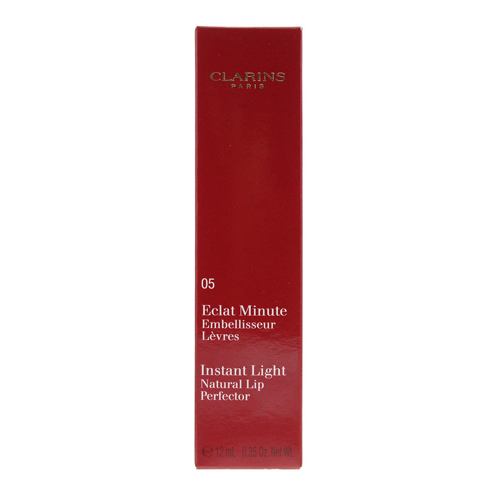 Clarins Instant Light Natural Lip Perfector 05 Candy Shimmer Lip Gloss 12ml - Box