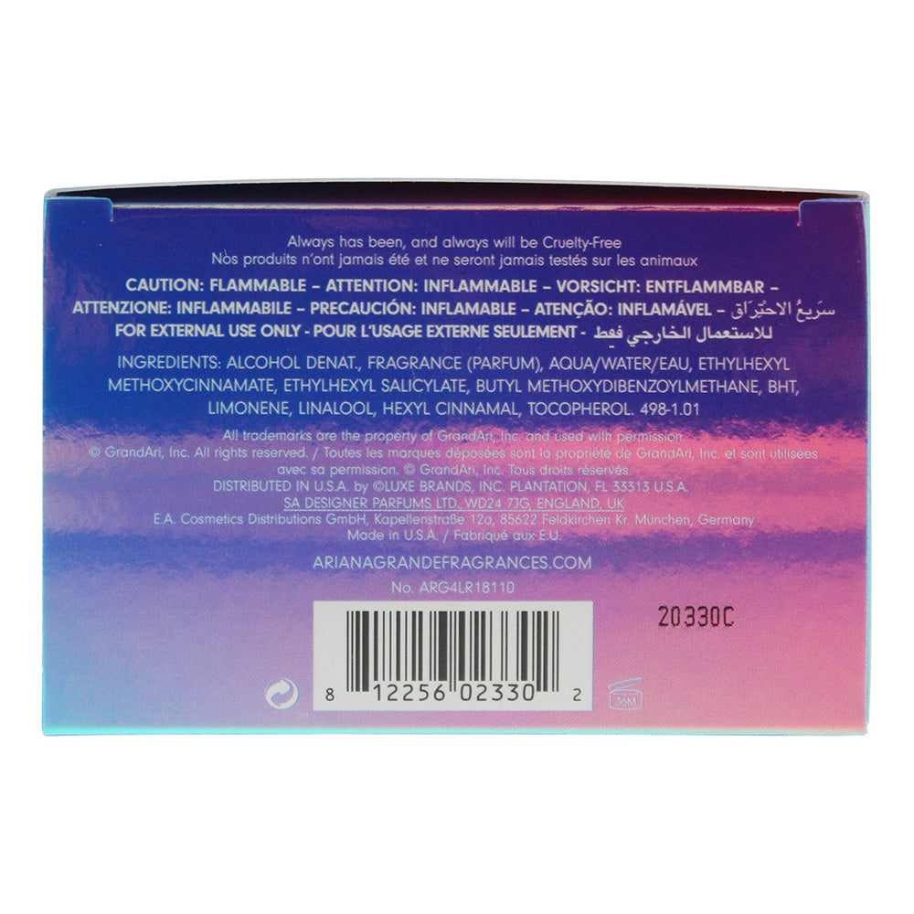 Ariana Grande Cloud Eau de Parfum 30ml - Ingredients