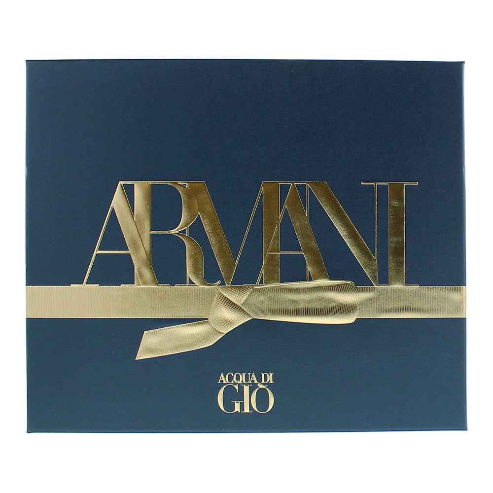 Giorgio Armani Acqua Di Gio 3 Piece Gift Set: Eau de Toilette 100ml - All Over B - Box