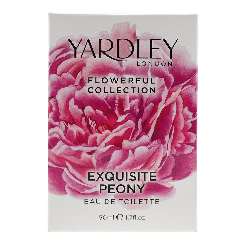 Yardley Flowerful Collection Exquisite Peony Eau de Toilette 50ml - Box