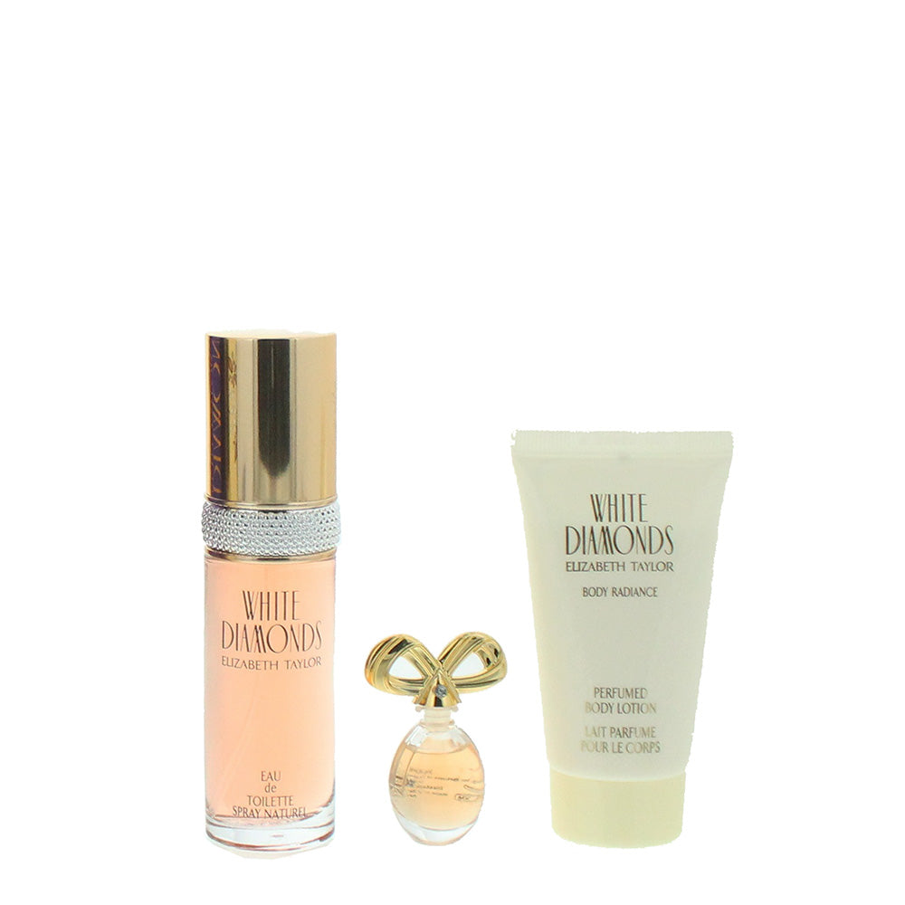 Elizabeth Taylor White Diamonds 3 Piece Gift Set: Eau de Toilette 30ml - Parfum  - Product