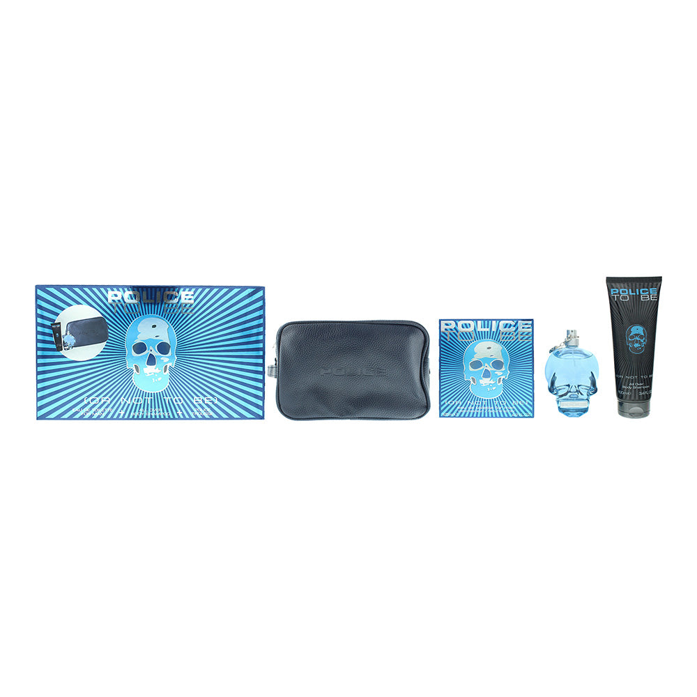 Police To Be (Or Not To Be) Eau De Toilette 3 Piece Gift Set: Eau De Toilette 125ml - Hair And Body Shower Gel 100ml - Pouch