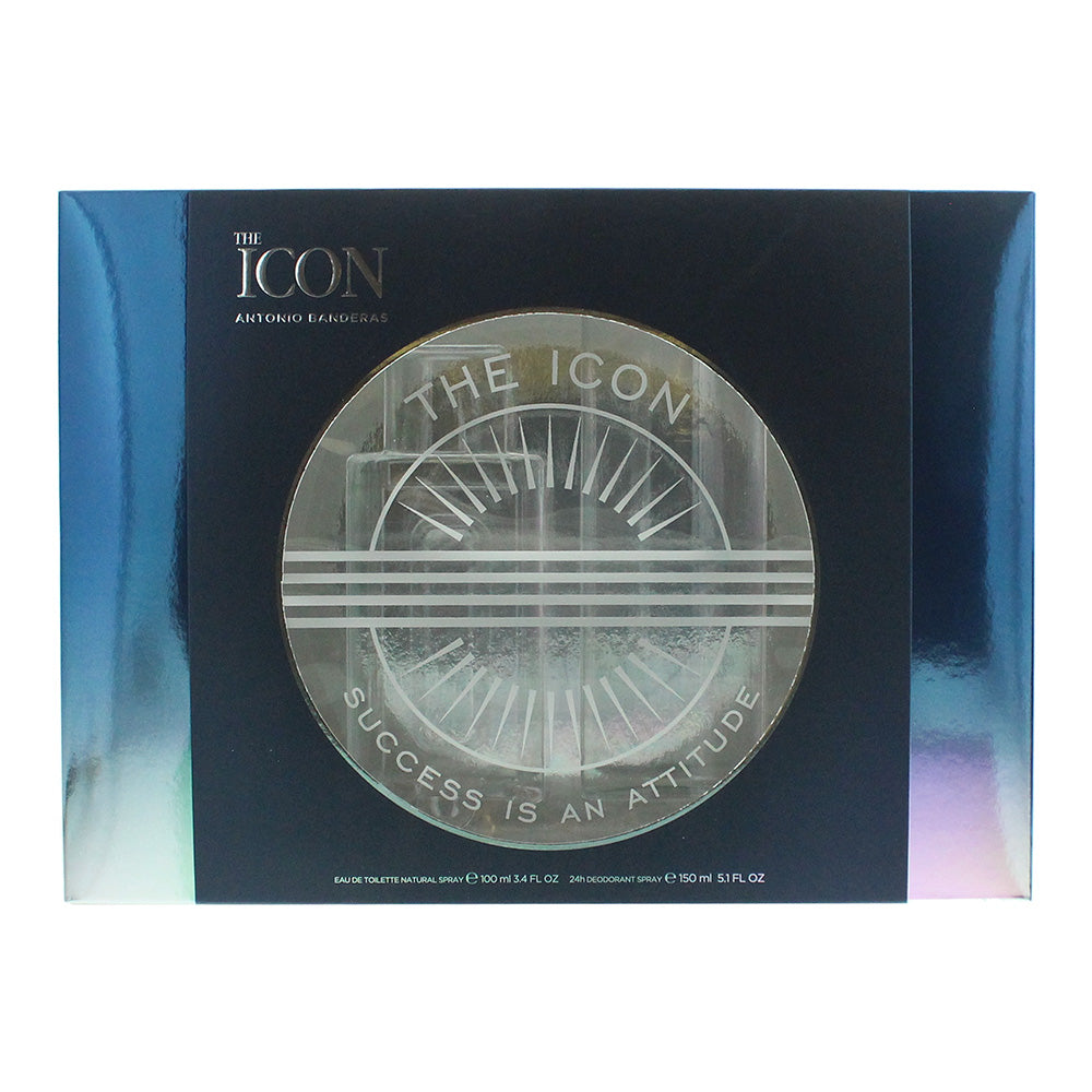Antonio Banderas The Icon 2 Piece Gift Set: Eau de Toilette 100ml - Deodorant Sp - Box