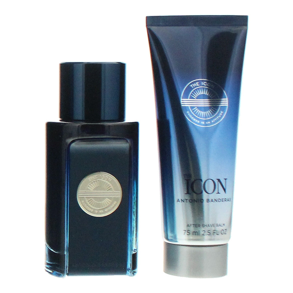 Antonio Banderas The Icon 2 Piece Gift Set: Eau de Toilette 50ml - Aftershave Ba - Product