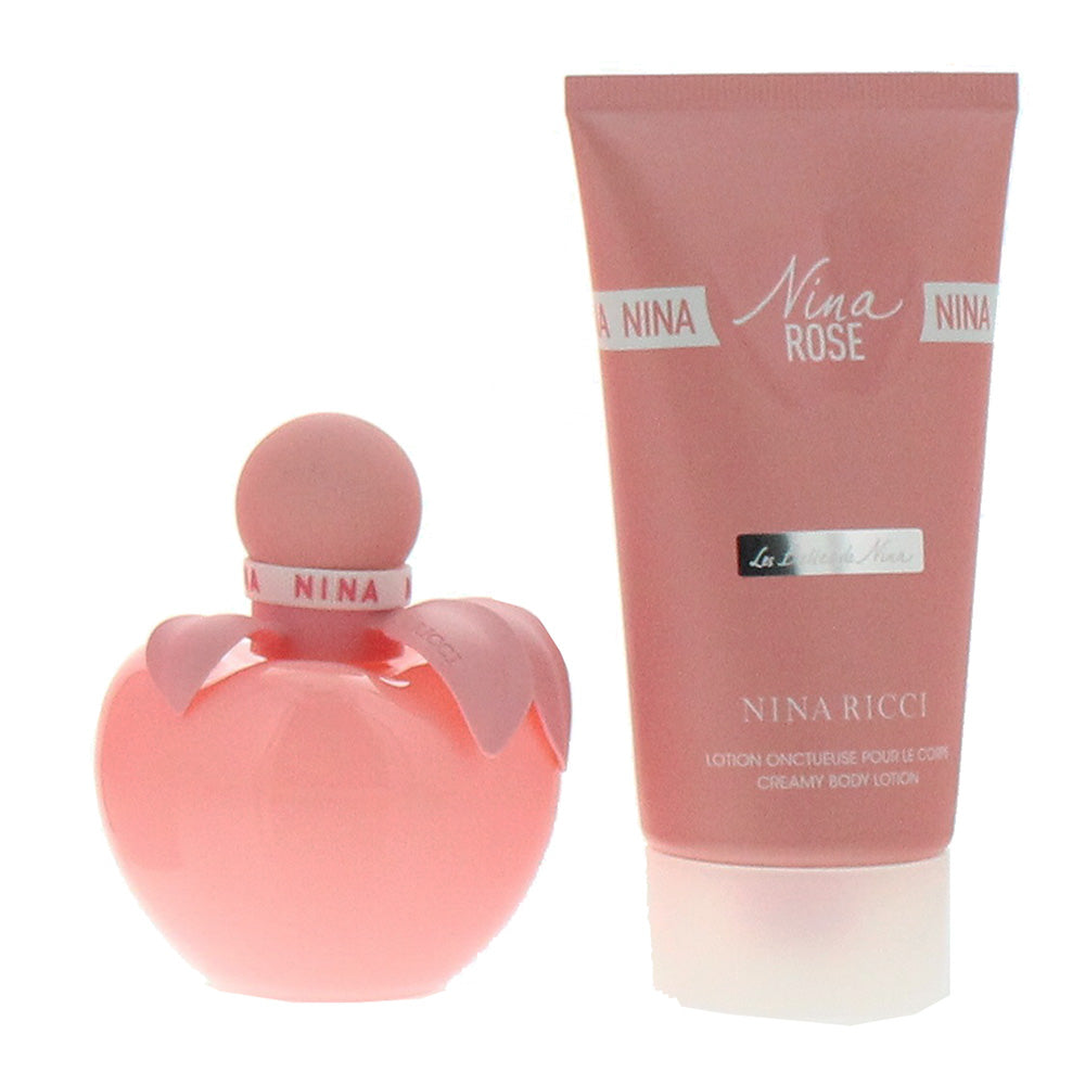 Nina Ricci Nina Rose 2 Piece Gift Set: Eau de Toilette 50ml - Body Lotion 75ml - Product
