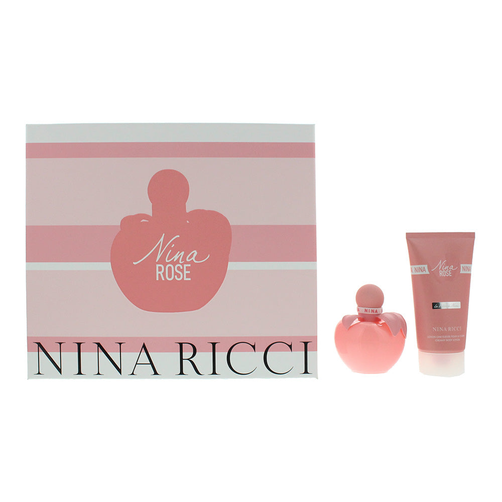 Nina Ricci Nina Rose 2 Piece Gift Set: Eau de Toilette 50ml - Body Lotion 75ml