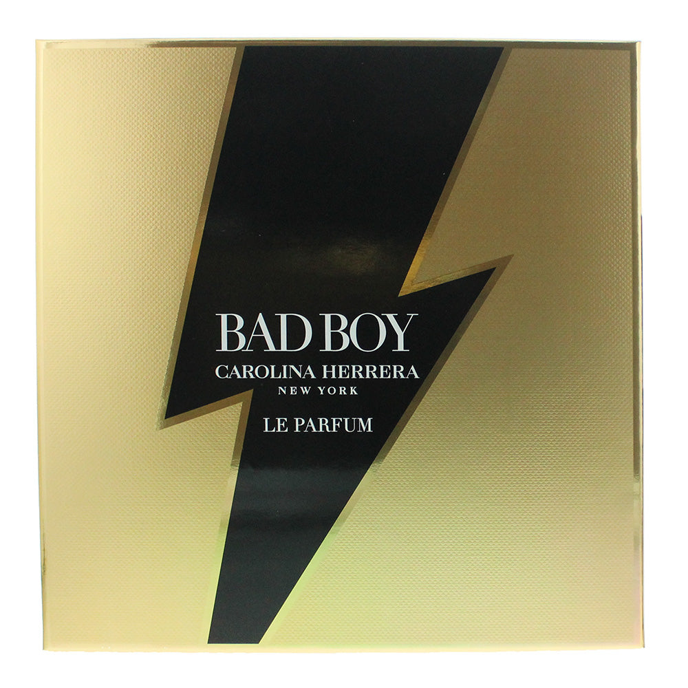 Carolina Herrera Bad Boy Le Parfum 2 Piece Gift Set: Eau de Parfum 100ml - Showe - Box