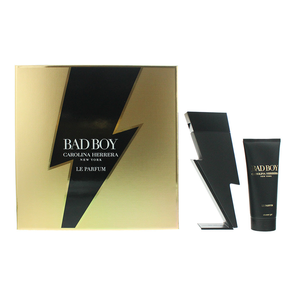 Carolina Herrera Bad Boy Le Parfum 2 Piece Gift Set: Eau de Parfum 100ml - Showe