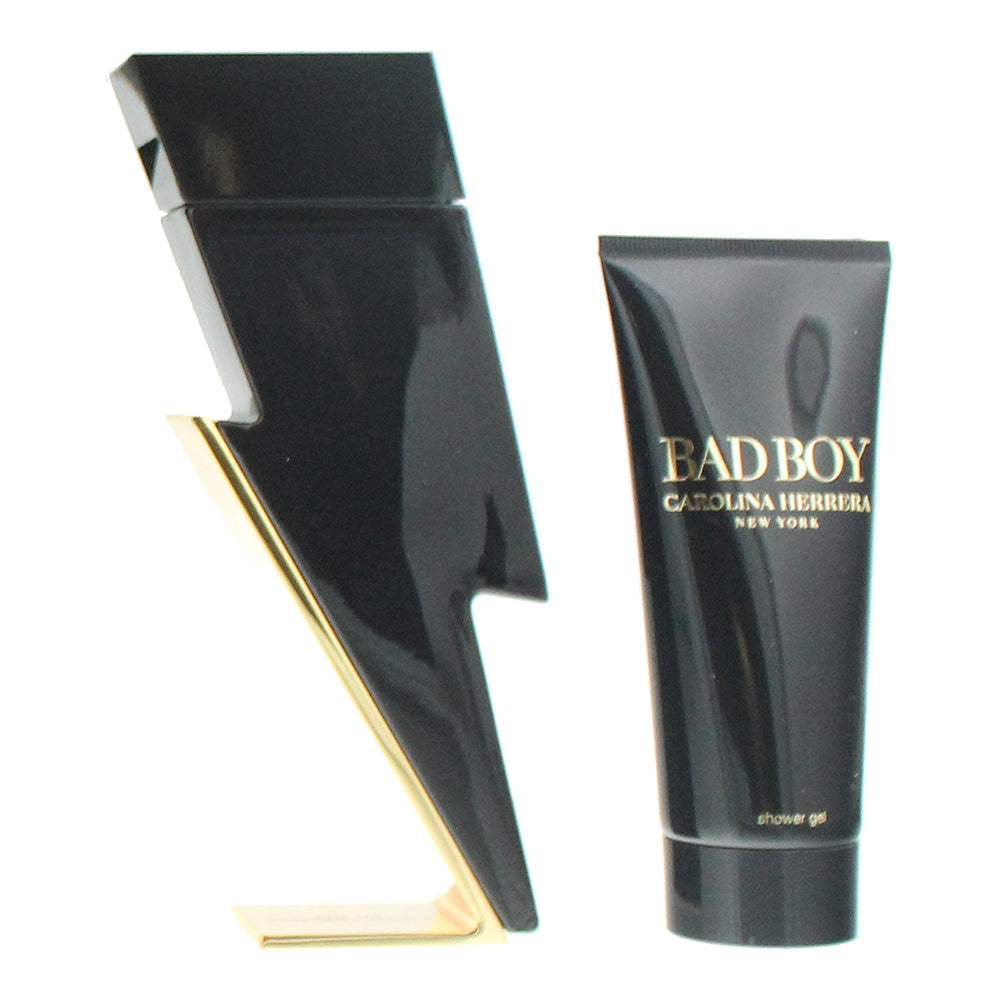 Carolina Herrera Bad Boy 2 Piece Gift Set: Eau de Toilette 100ml - Body Wash 100 - Product