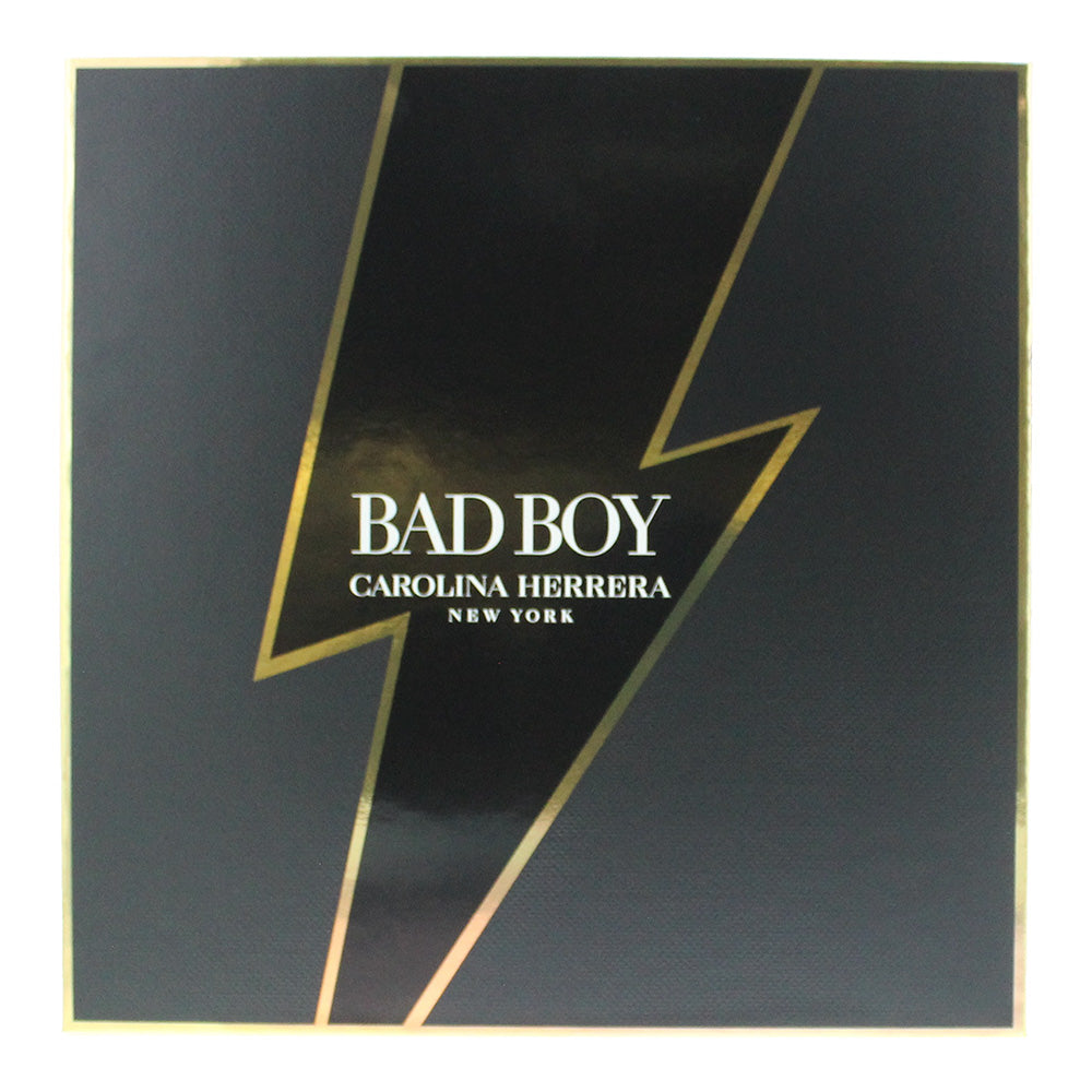 Carolina Herrera Bad Boy 2 Piece Gift Set: Eau de Toilette 100ml - Body Wash 100 - Box