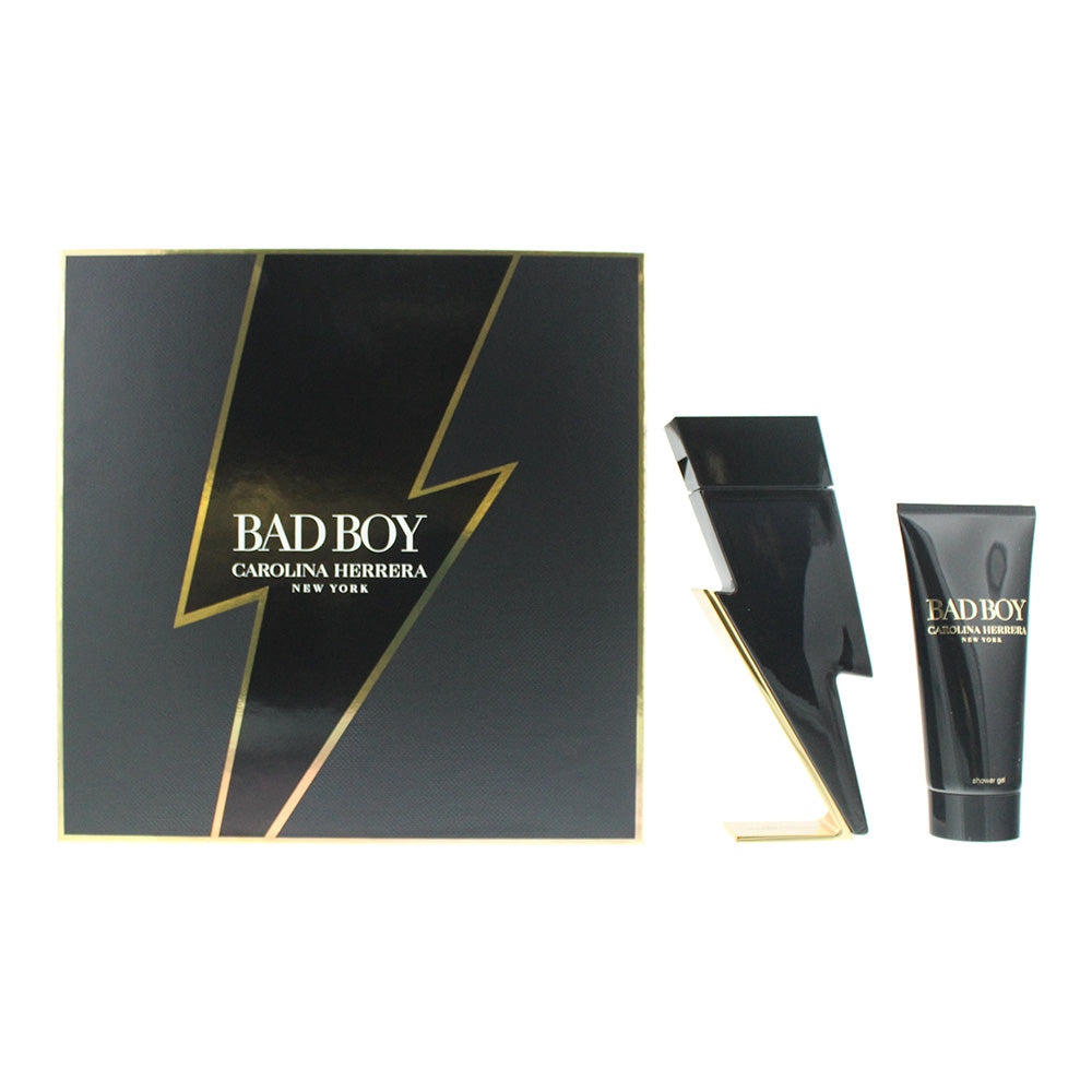 Carolina Herrera Bad Boy 2 Piece Gift Set: Eau de Toilette 100ml - Body Wash 100
