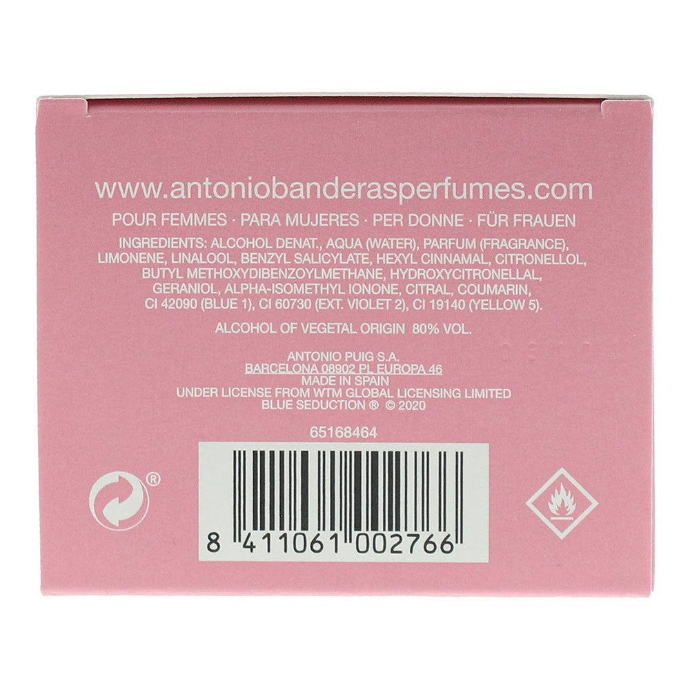Antonio Banderas Blue Seduction Sparkling Aqua Eau de Toilette 100ml - Ingredients