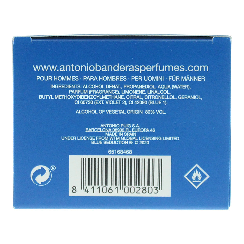 Antonio Banderas Blue Seduction Energy Aqua Eau de Toilette 100ml