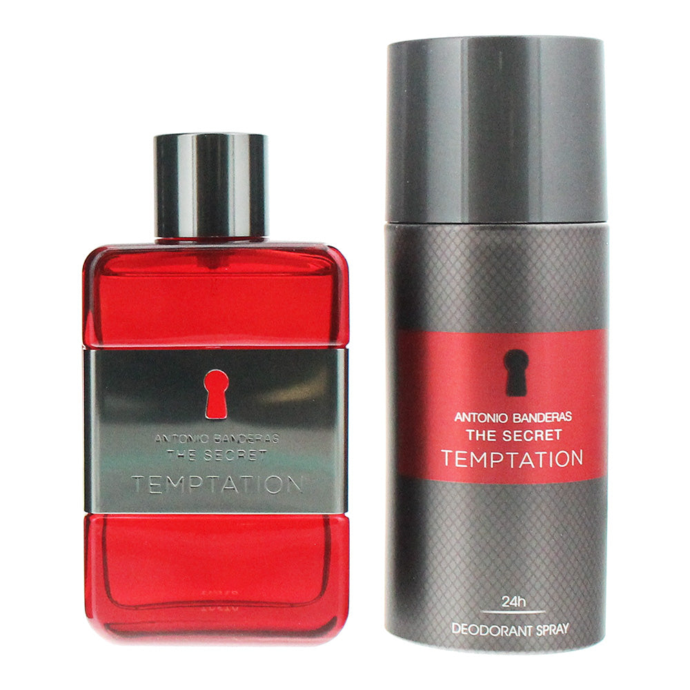 Antonio Banderas Temptation 2 Piece Gift Set: Eau de Toilette 100ml - Deodorant  - Product