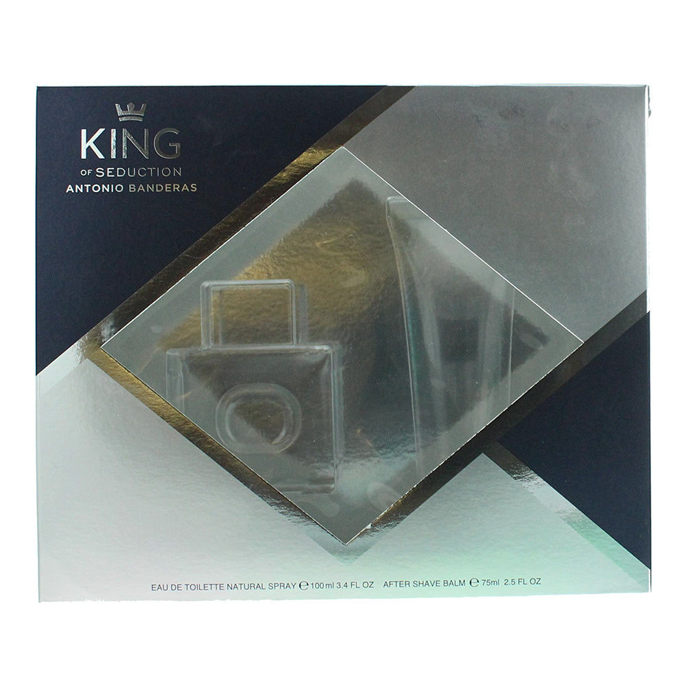 Antonio Banderas King Of Seduction 2 Piece Gift Set: Eau de Toilette 100ml - Aft - Box