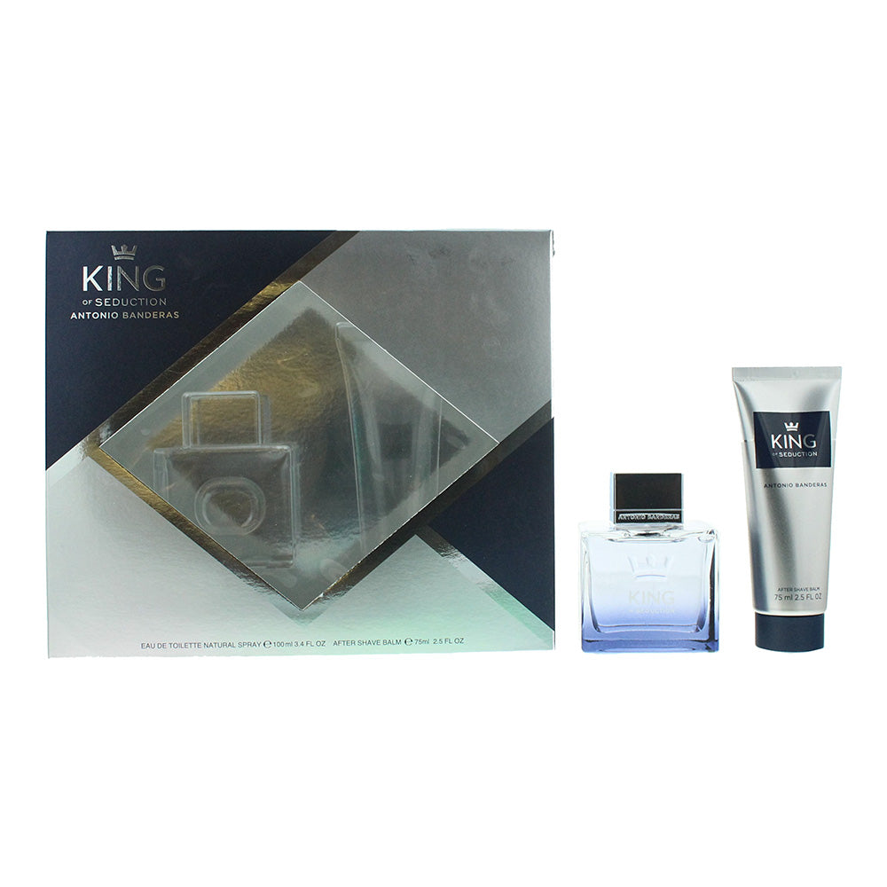 Antonio Banderas King Of Seduction 2 Piece Gift Set: Eau de Toilette 100ml - Aft