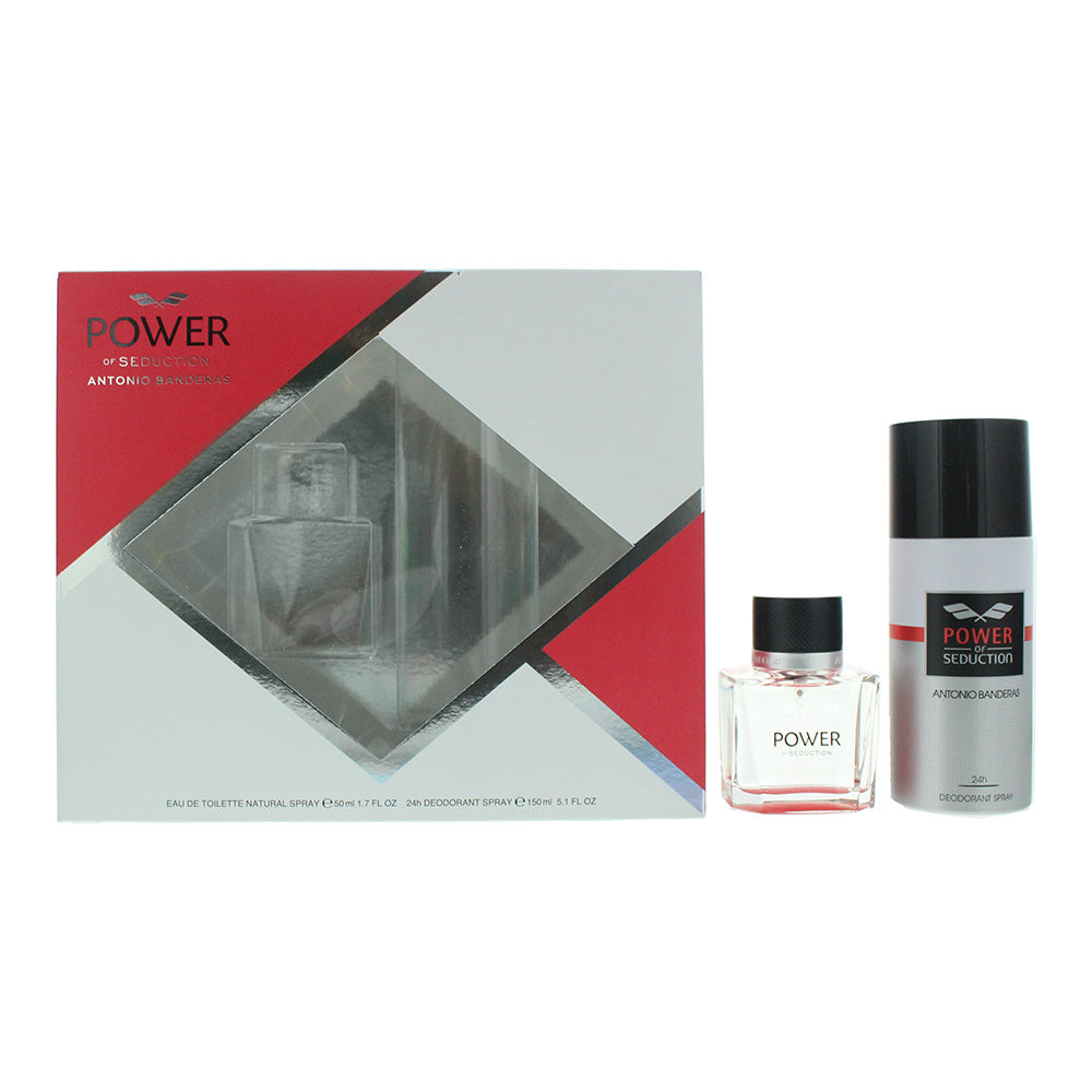 Antonio Banderas Power of Seduction 2 Piece Gift Set: Eau de Toilette 50ml - Deo