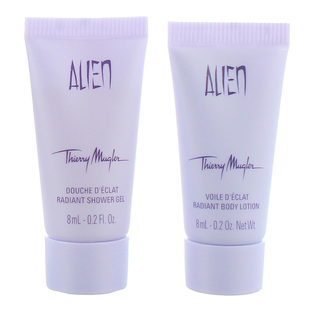 Mugler Alien 2 Piece Shower Gel 8ml -  Body Lotion 8ml - Product