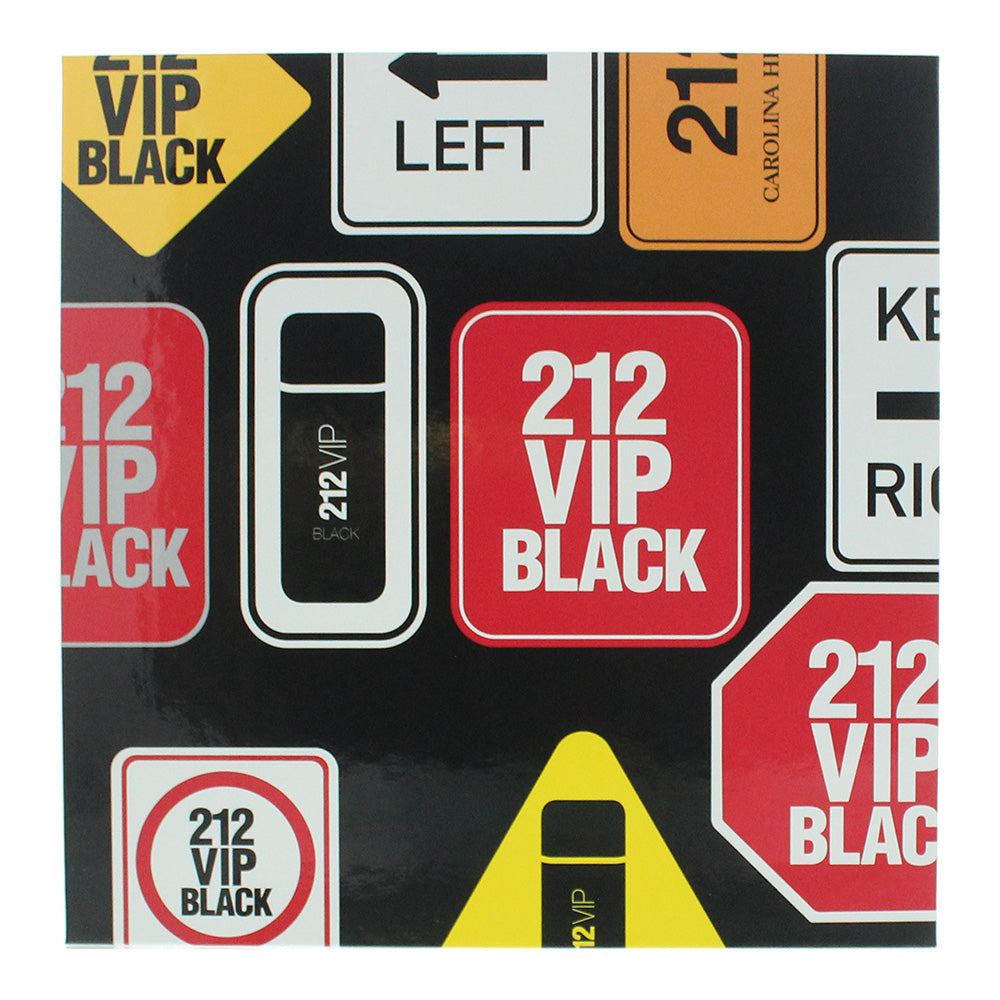 Carolina Herrera 212 Vip Black 2 Piece Gift Set: Eau de Parfum 100ml - Shower Ge - Box