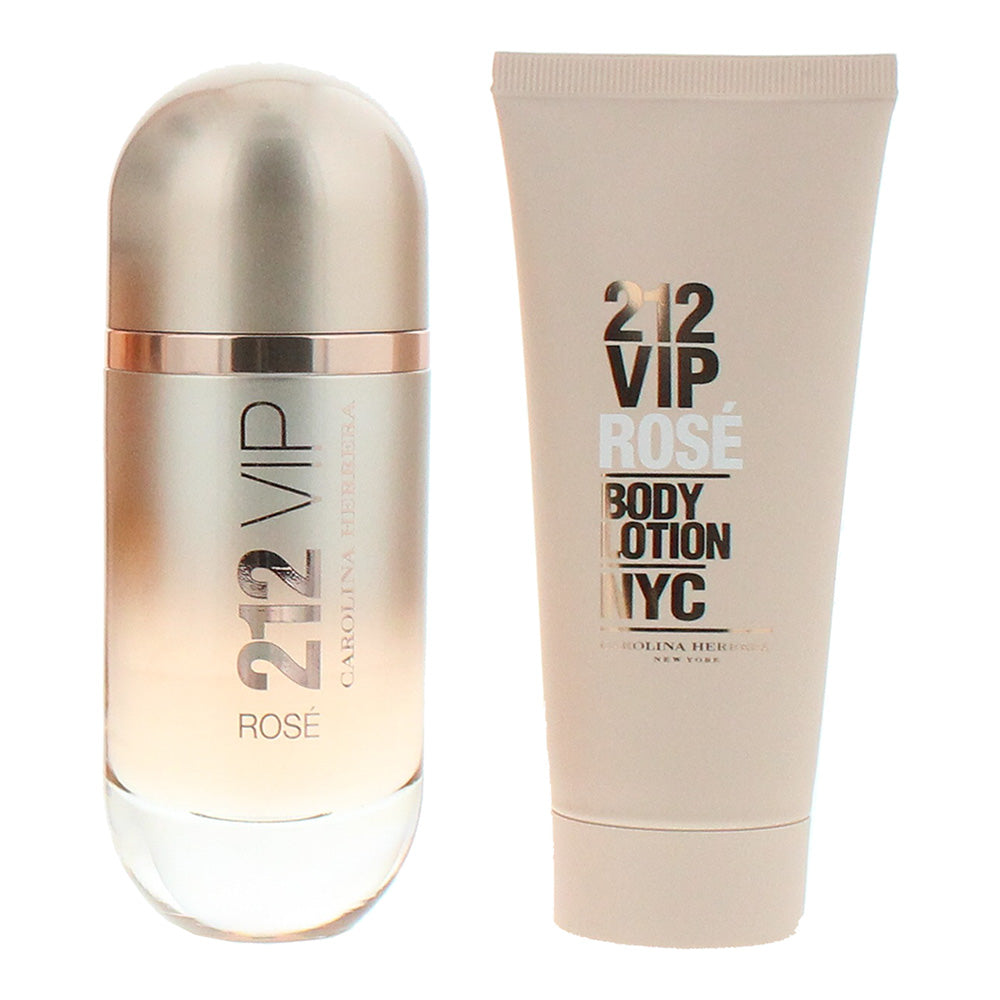 Carolina Herrera 212 Vip Rosé 2 Piece Gift Set: Eau de Parfum 80ml - Body Lotion - Product
