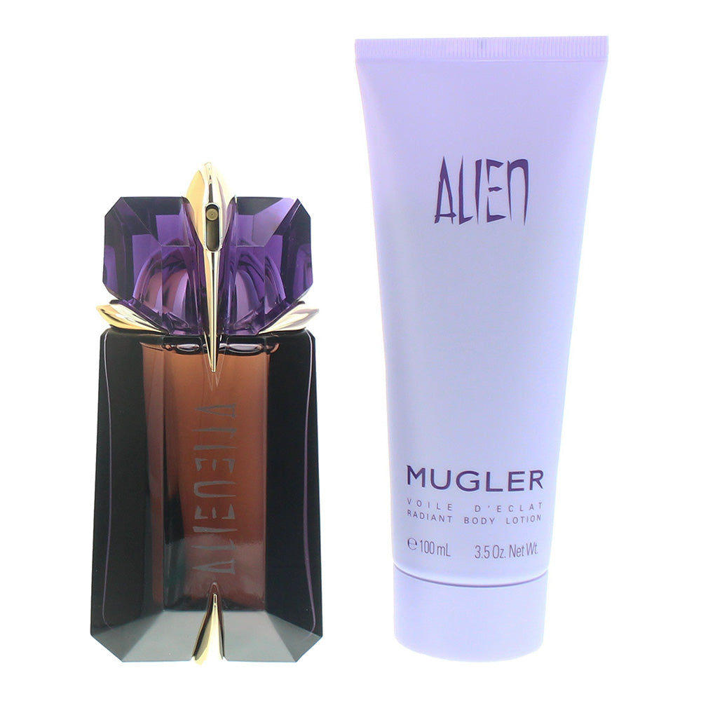 Mugler Alien 2 Piece Eau de Parfum 60ml -  Body Lotion 100ml - Product