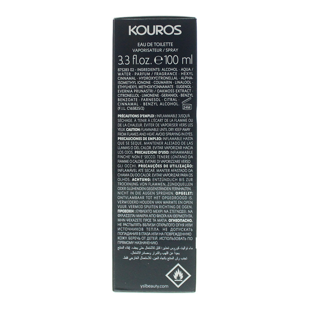 Yves Saint Laurent Kouros Eau de Toilette 2 Piece Gift Set: Eau de Toilette 100m - Ingredients
