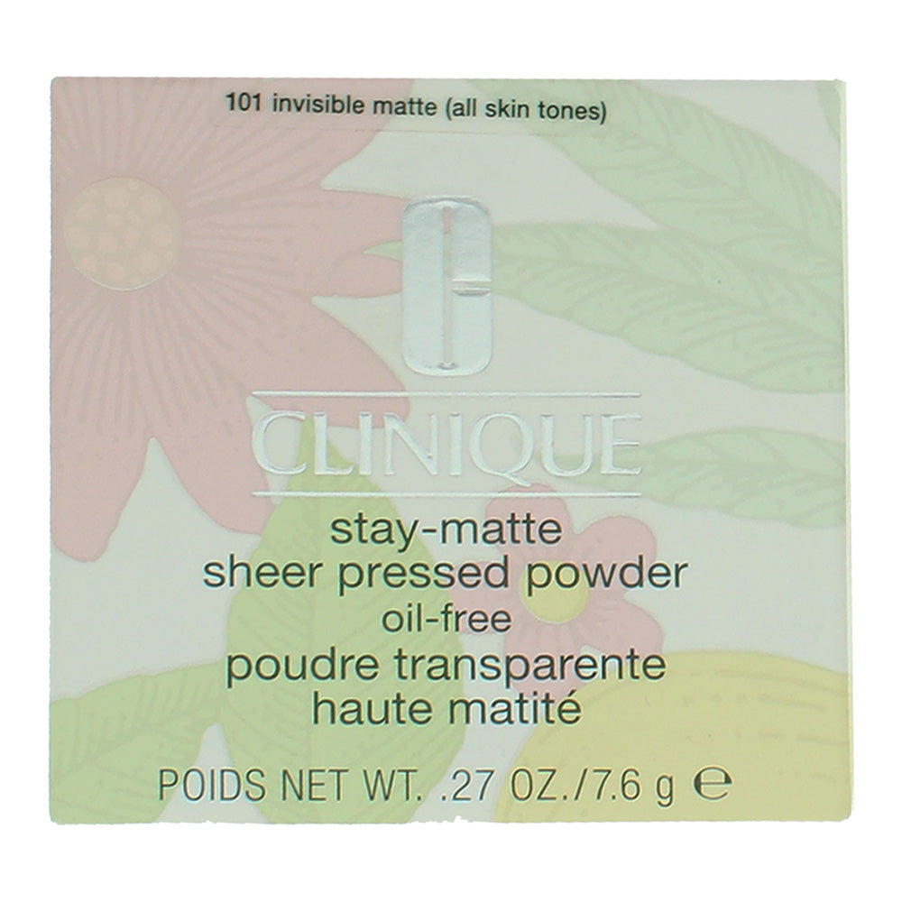 Clinique Stay Matte Sheer Oil Free 101 Invisible Matte Pressed Powder 7.6g - Box